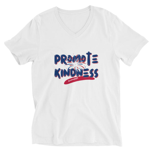 Unisex Red, White, and Blue Limited V-Neck T-Shirt