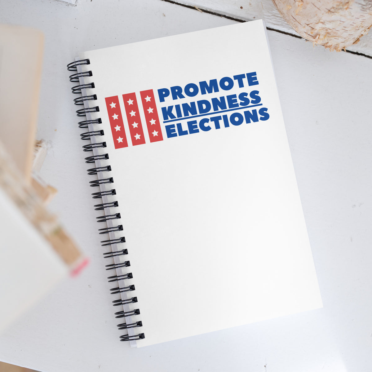 Promote Kindness Elections Spiral Notebook